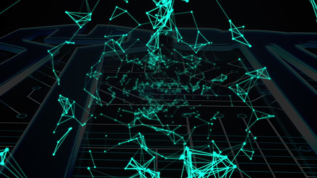 Animation of shapes moving over tools