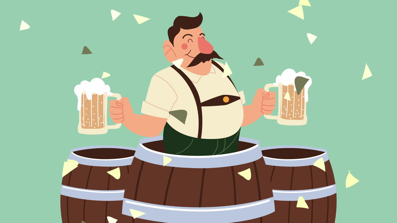 celebración de la cerveza bávara