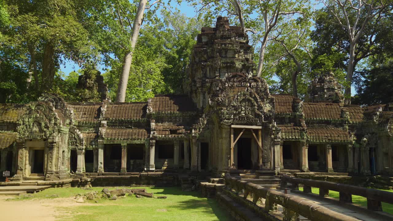 el exterior del templo ta prohm, siem reap, camboya