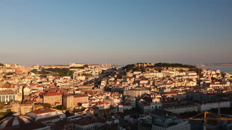 Aerial-view-of-the-oldtown-of-Lisbon,-Portugal
