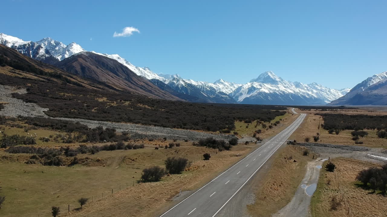 Scenic Road Trip Through the New Zealand Alps