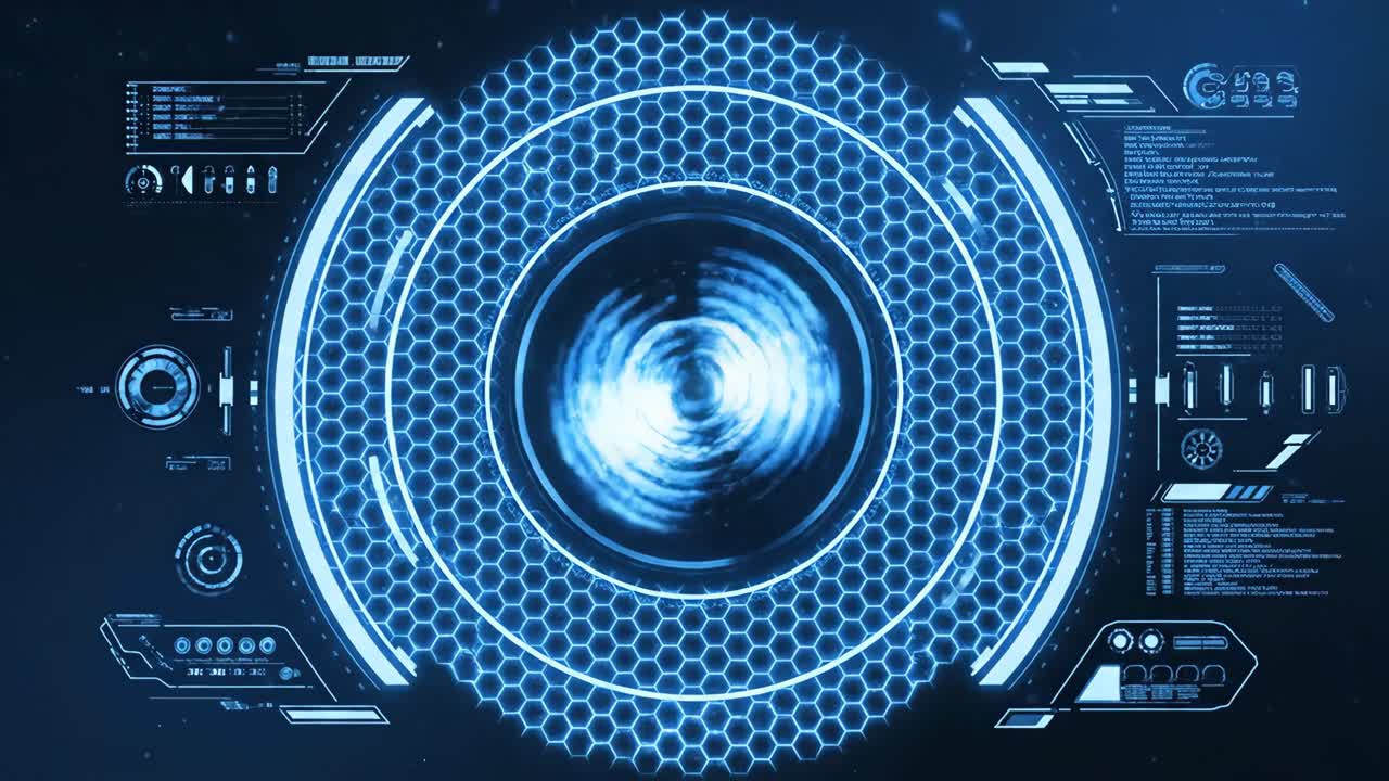Futuristic Holographic Interface