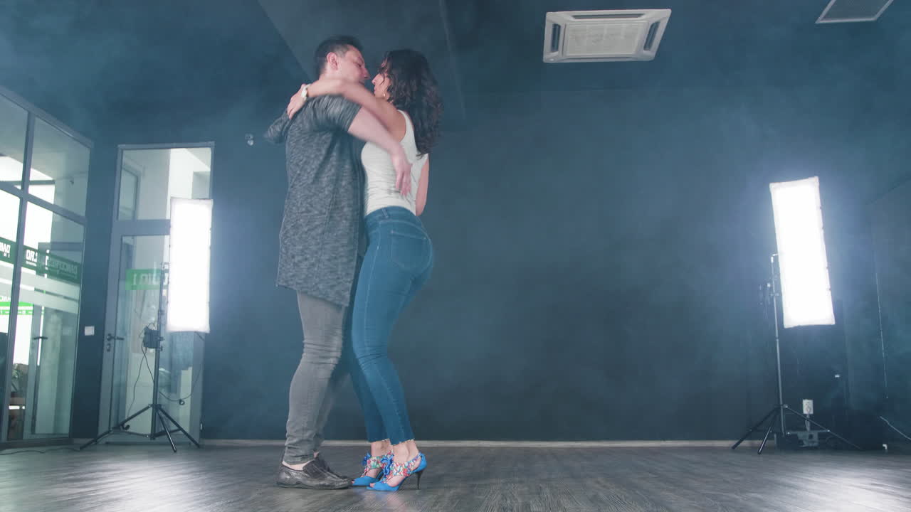 Couple Dancing in Studio