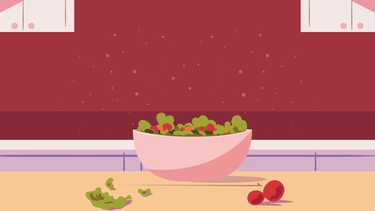 cuenco con ensalada comida saludable