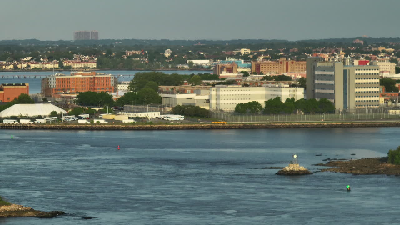 Aerial view of Rikers Island Jail