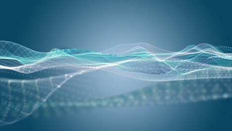 fantastic animation with particle wave object in slow motion, 4096x2304 loop 4k