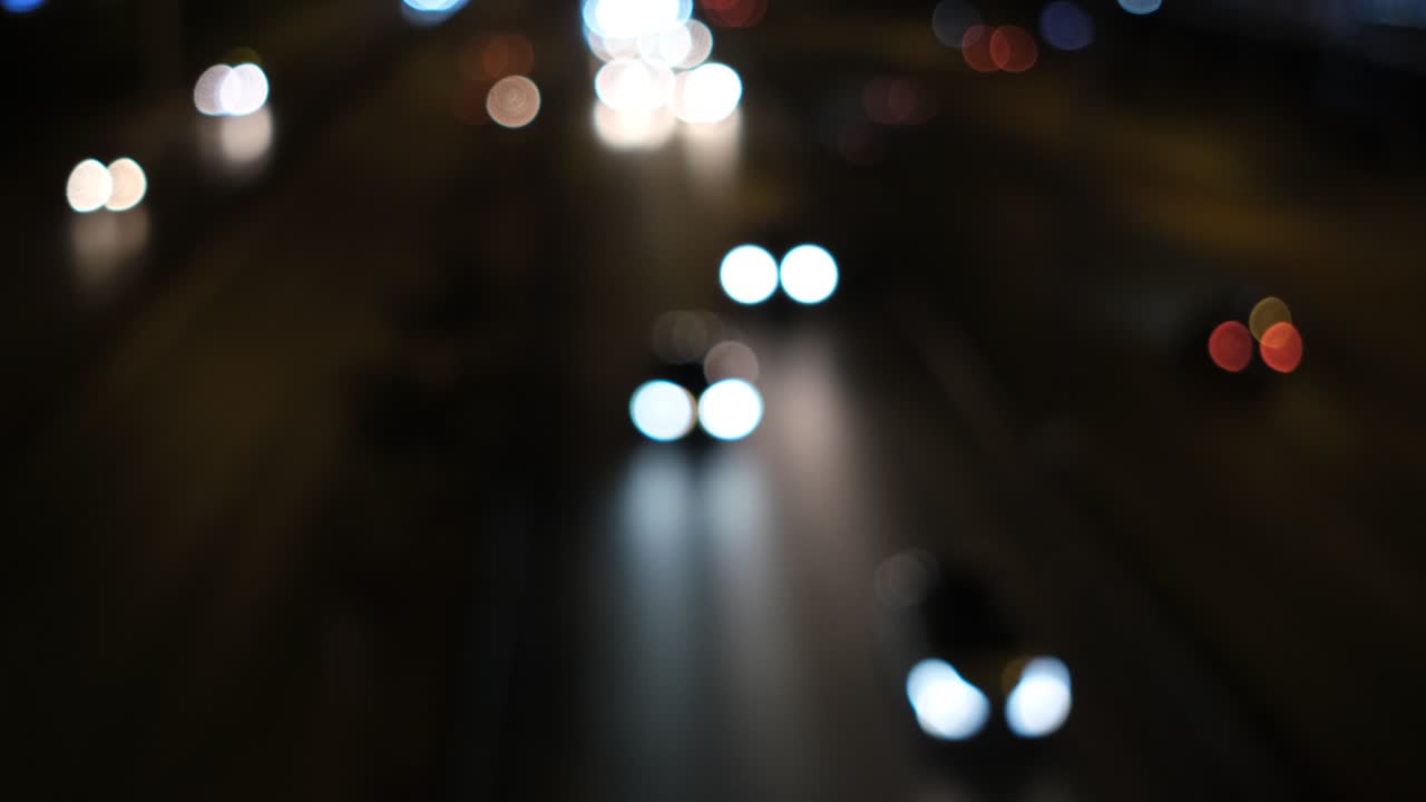 Car Headlight in Night