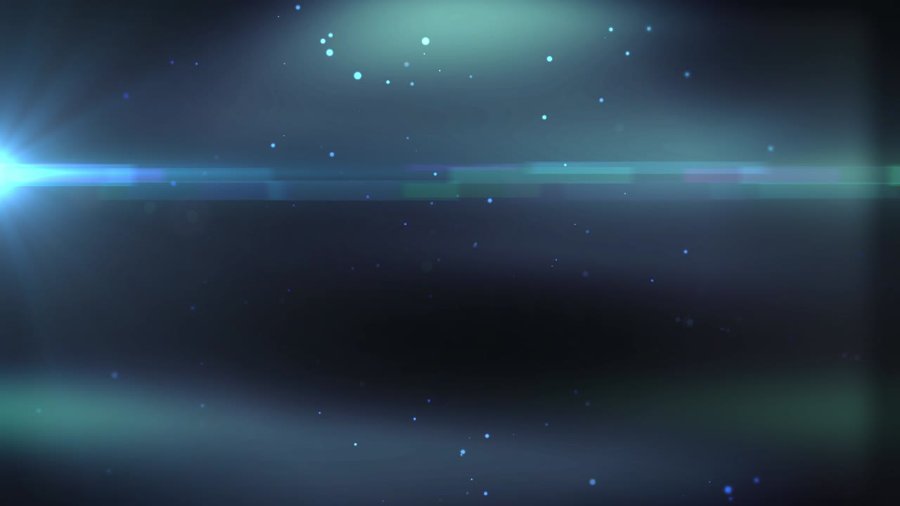 어두운 배경에서 파란 빛의 입자 흐름