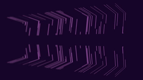 purple zigzag lines on black background made of white dots