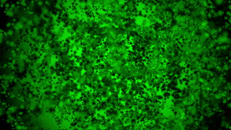 Sich-Schnell-Bewegende-Bakterien-Unter-Grünem-Licht