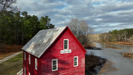 starr's mill state park old mill fly by