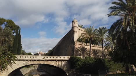 palma de mallorca ´s castle and bridge