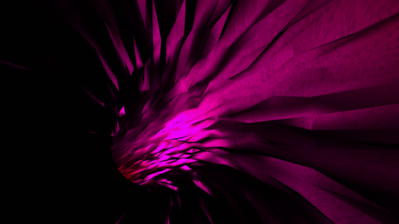 animación de túnel de forma geométrica roja y morada