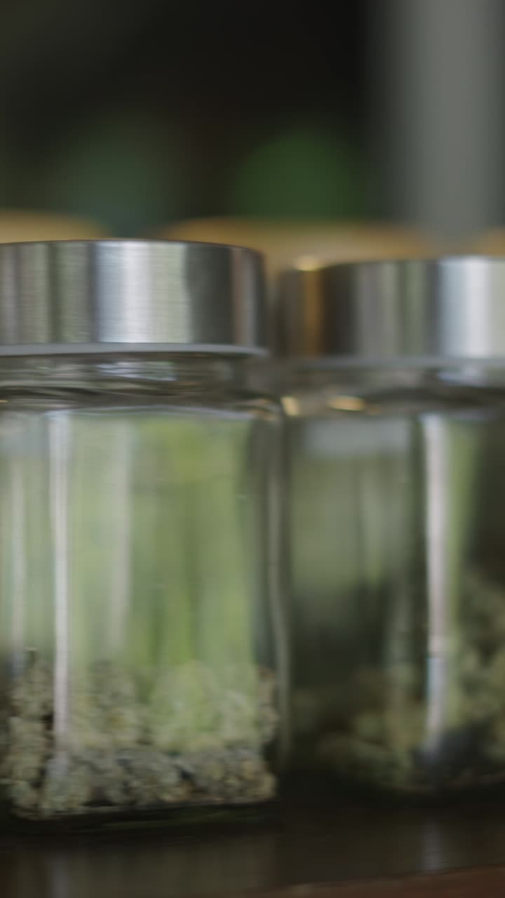 Cannabis in Glass Jars
