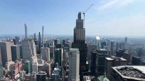 enjoy stunning aerial views of new york citys iconic skyline experience new york citys breathtaking beauty with stunning aerial views of the iconic skyline on a sunny day showcasing remarkable architecture and urban life