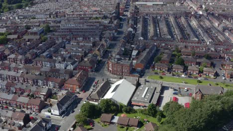 drone shot sweeping across wavertree housing estate 11