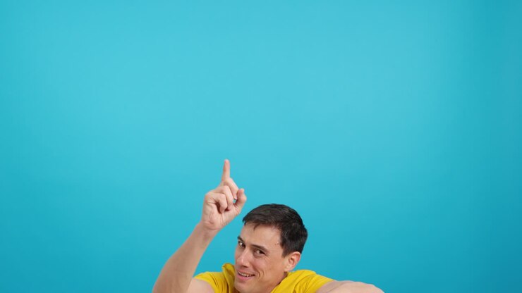 Man expressing ideas and frustration