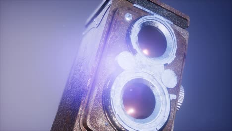 4k súper cámara de cine vintage en cámara lenta volando