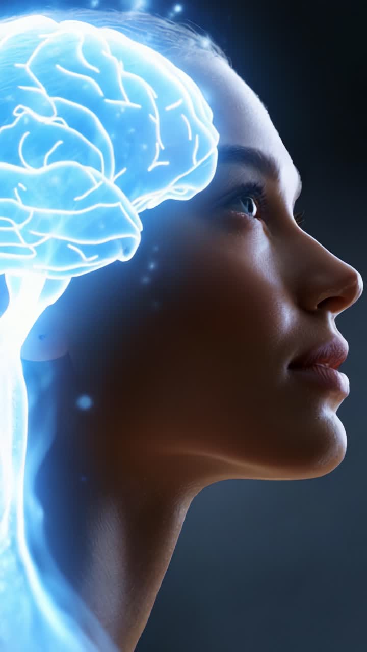 Exploration of Human Consciousness: A Profile Depicting the Intricate Connection Between the Brain and Mind with a Stunning Visual of Neural Activity and Expression