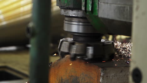 metalworking machine in operation