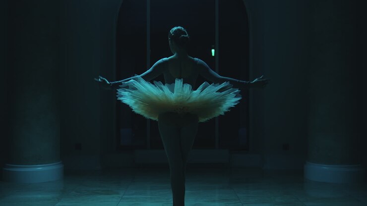 ballerina in silhouette