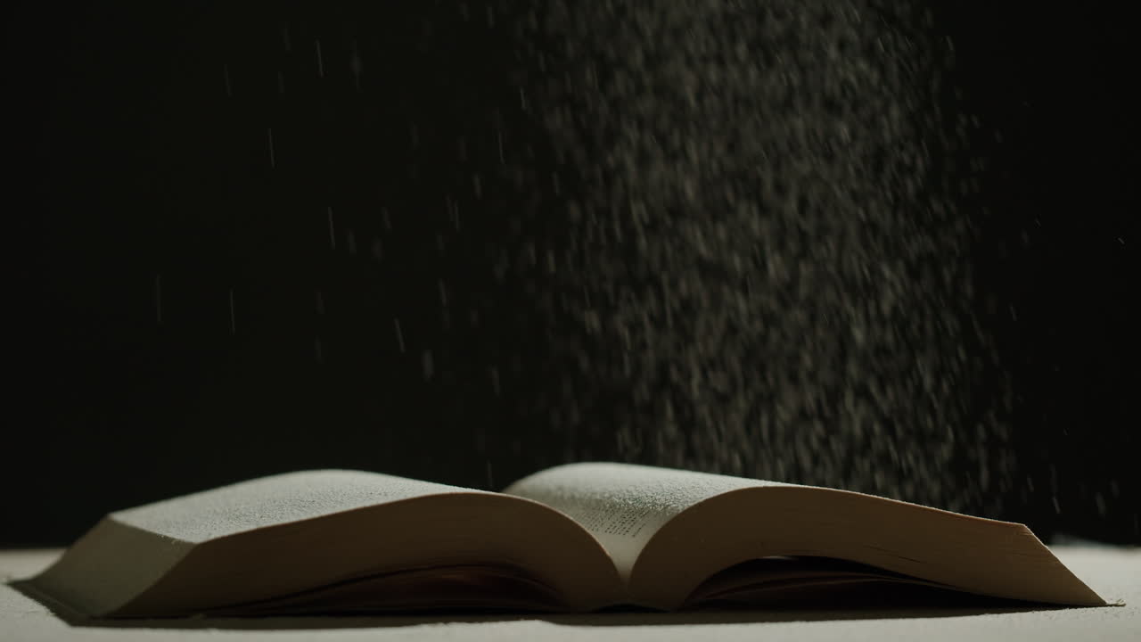 Open Book with Powder Effect