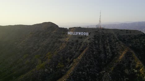 aerial view of the hollywood sign in los angeles