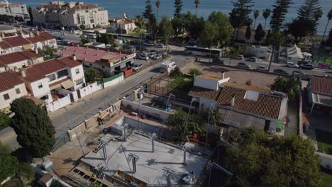 The-crossroad-in-the-city-with-vehicles-passing-along-the-sea