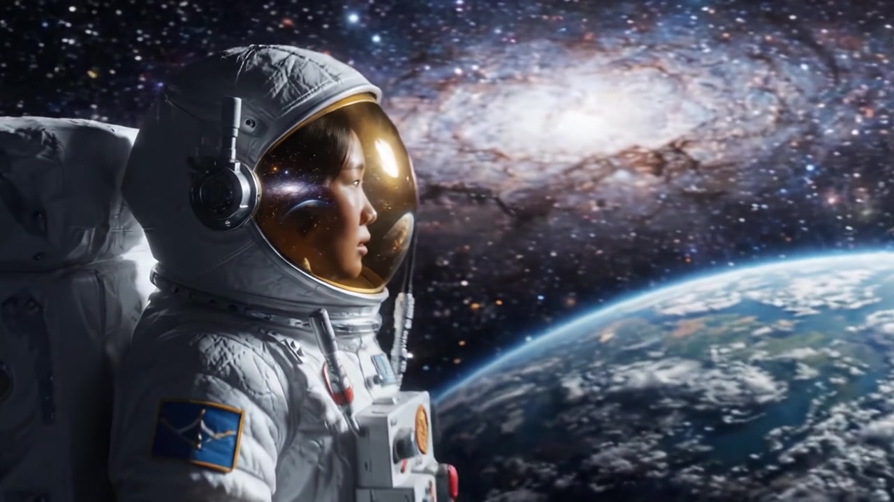 Hämmästyttävä matka kosmokseen: Avaruuden ihmeiden tutkiminen Maan ulkopuolella, kun astronautti kohtaa äärettömän universumin ja sen salaisuudet