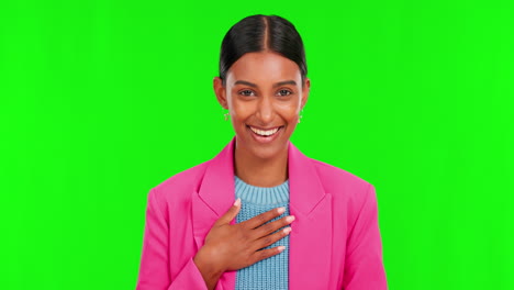 Green-screen,-hands-and-thank-you-by-Indian-woman