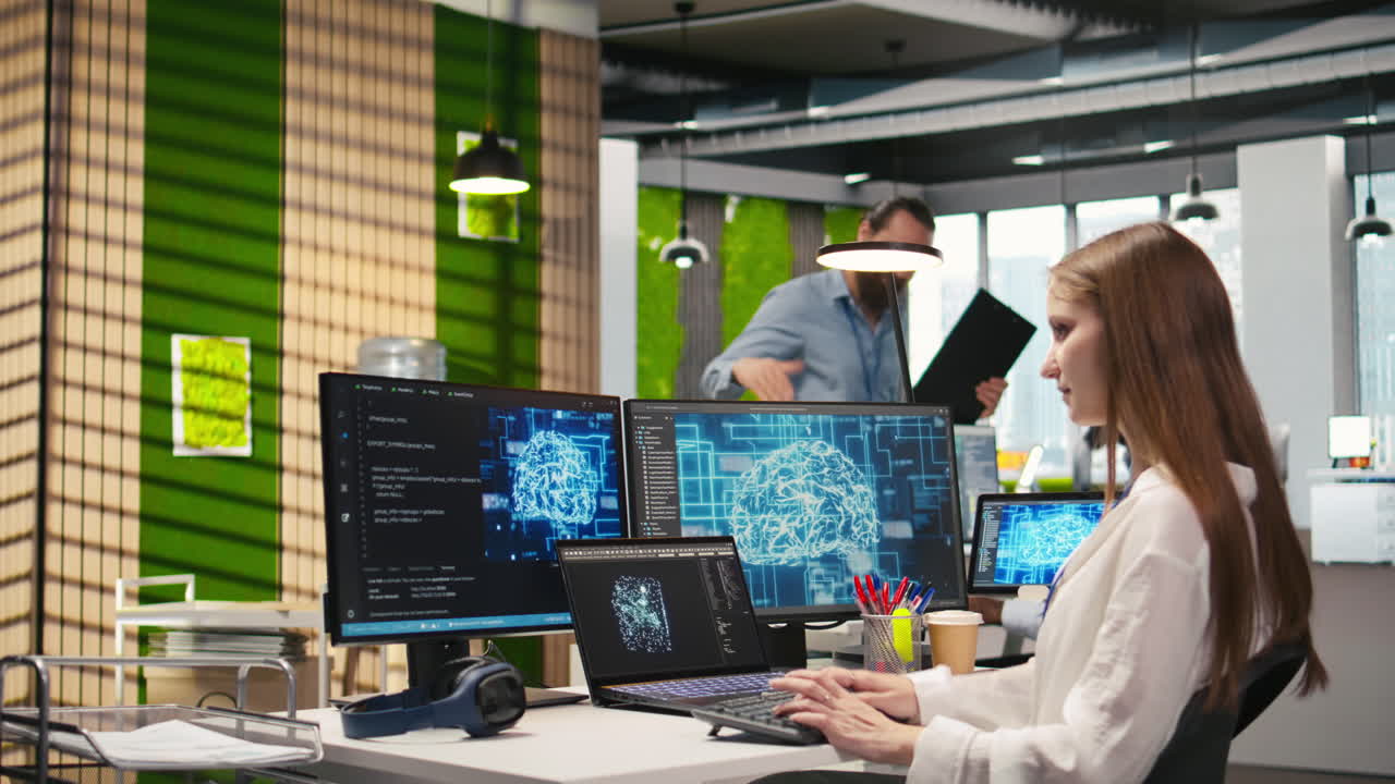 Junior Developer In Office Streamline Workflows Using Ai Systems