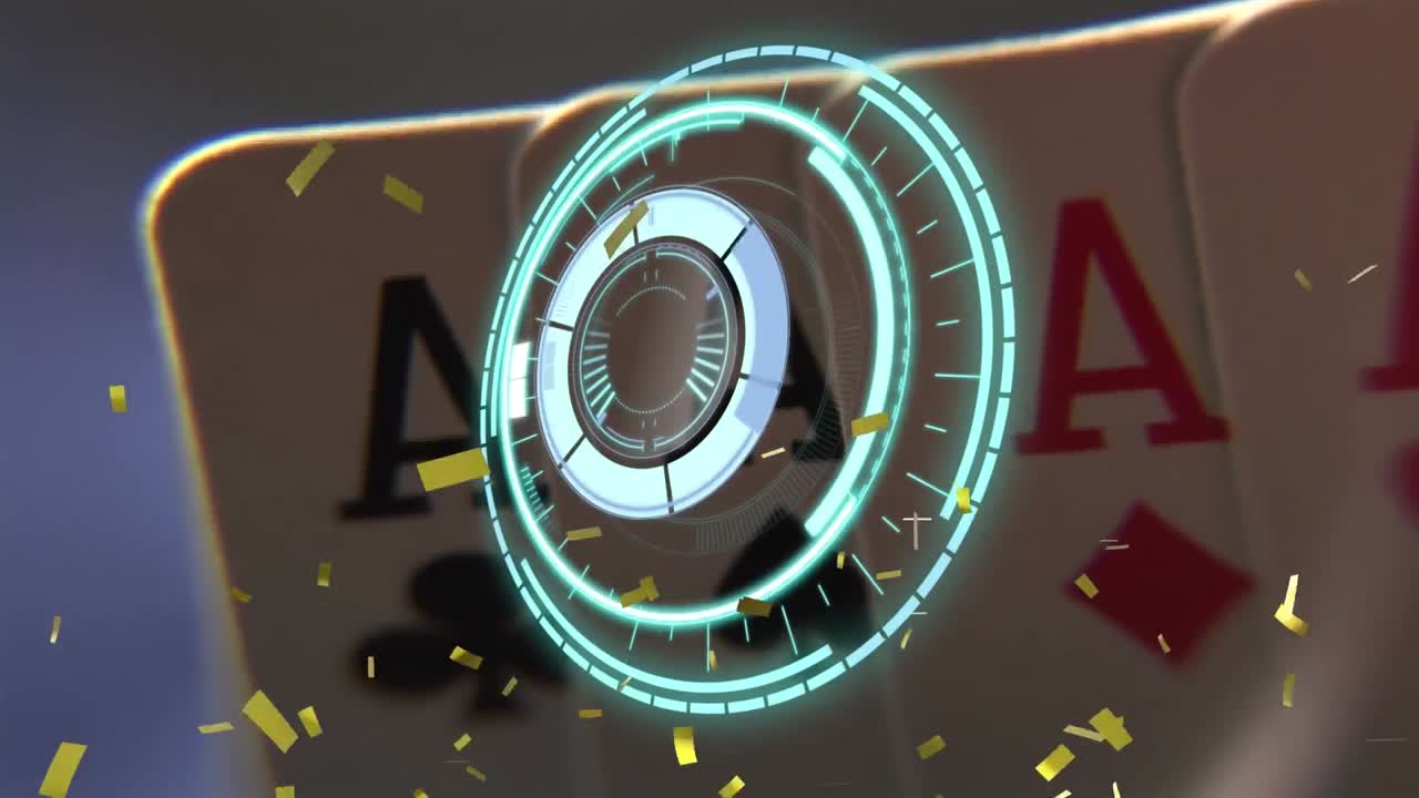 콘페티의 애니메이션, 카드 놀이로 스캔하는 범위