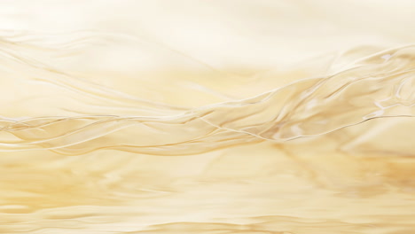 flowing transparent cloth on water surface, 3d rendering.