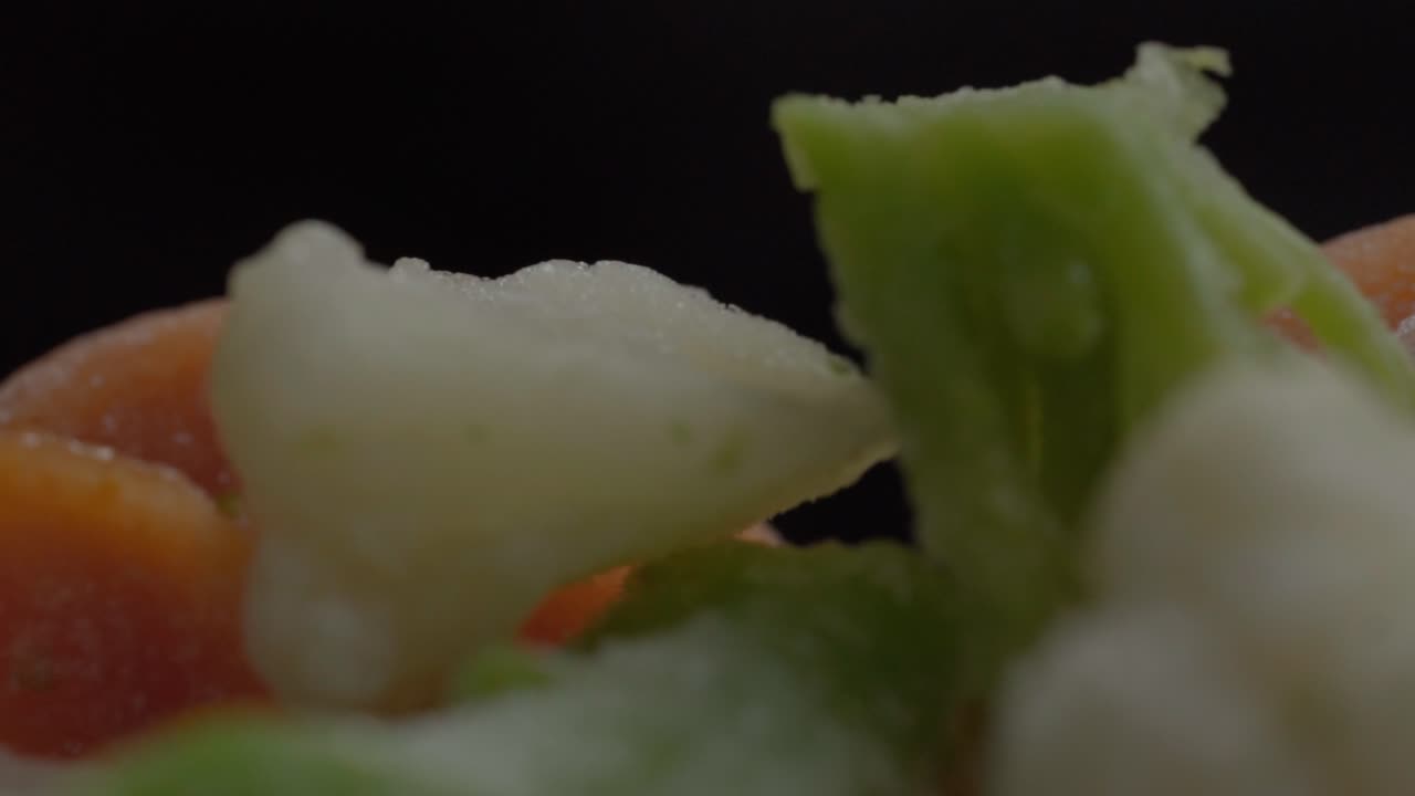 Closeup of mixed vegetables, bright and colorful, healthy meal concept