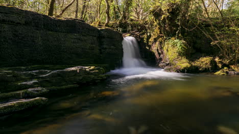 Spring-Forest-Cascade-Wasserfälle-In-Der-Grafschaft-Leitrim-In-Irland