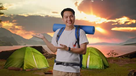 Happy Camper at Sunrise