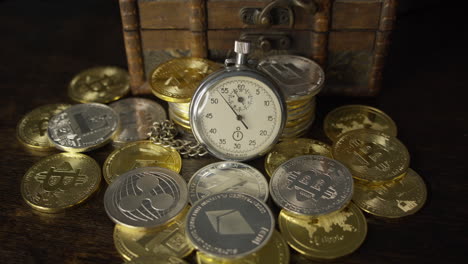 time is money concept. currency or cash revenue