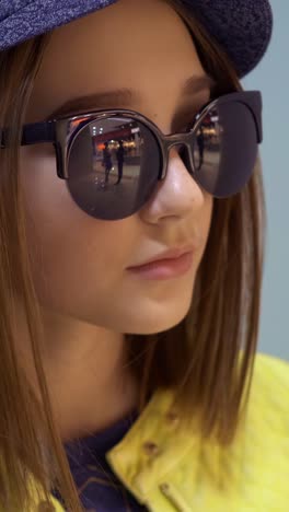 stylish teen girl portrait