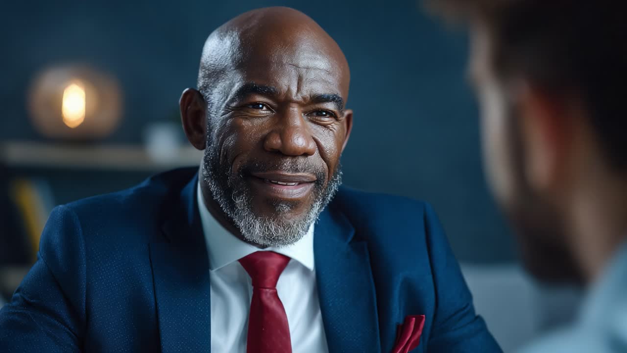 Intense Conversation Between Two Professionals: A Thought-Provoking Dialogue Captured in Two Frames Showcasing Engagement and Focus