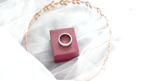 closeup shot of wedding or engagement ring