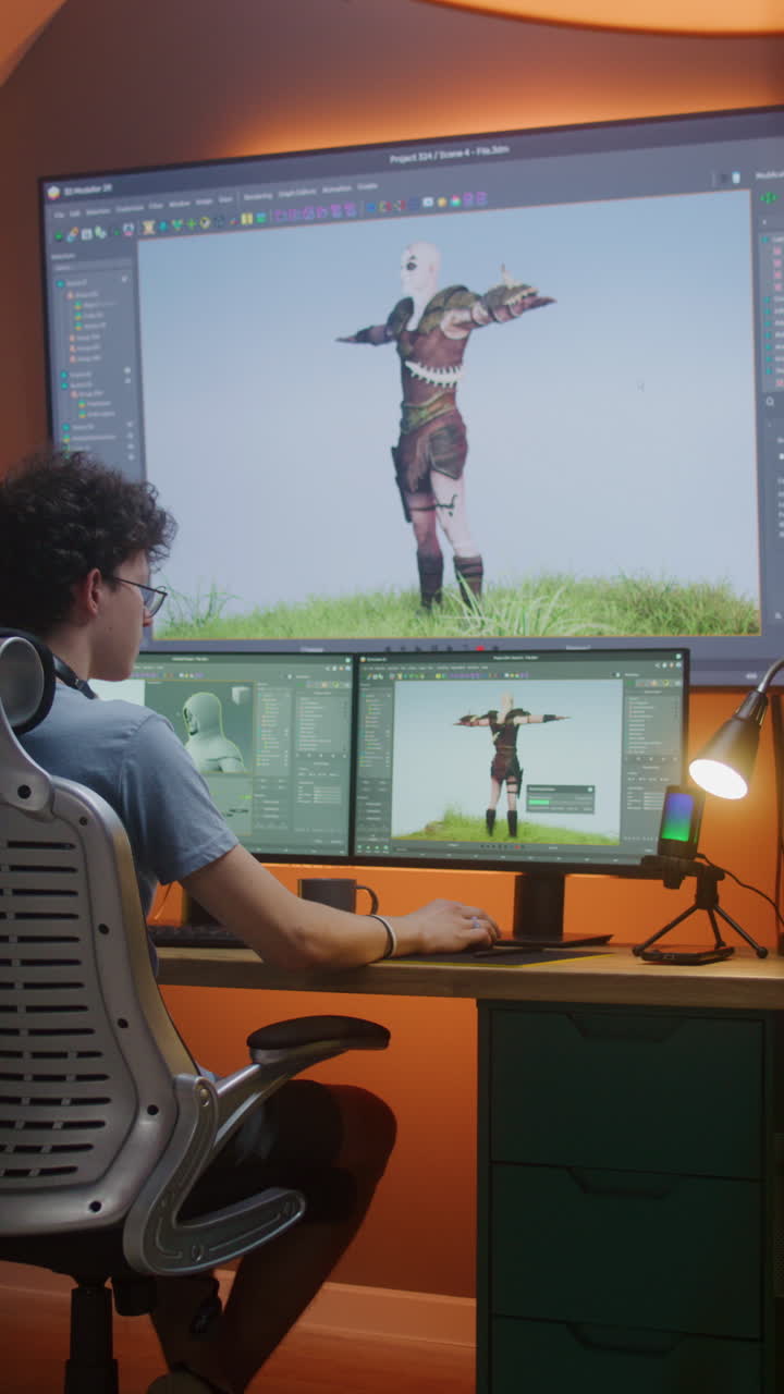 3D Game Character Modeling in Progress