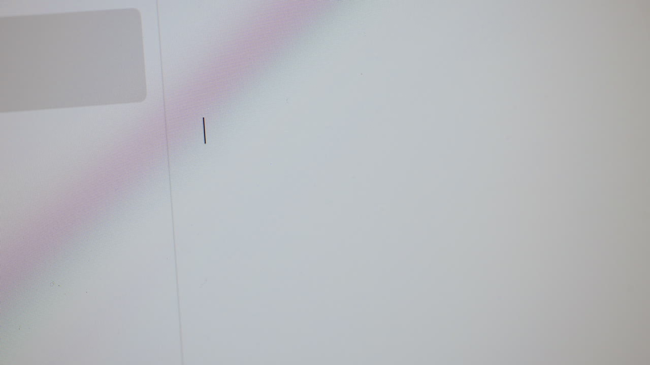 Cursor on a computer screen