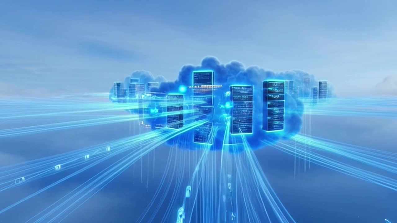 Digital Data Servers Floating in Clouds with Streaming Information Flow