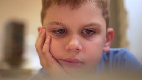 boy reading a book