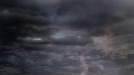 thunders in the sky with clouds