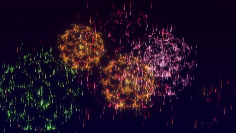 símbolo de la pelota de fútbol partículas de fuego obras efecto animación