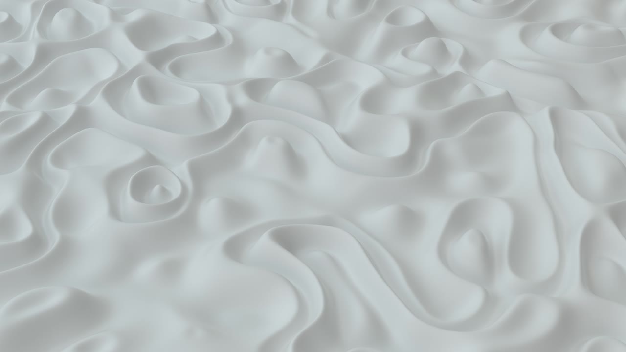 fondo minimalista abstracto con campo de onda de ruido blanco. superficie desplazada detallada. plantilla de fondo moderna para documentos, informes y presentaciones. ciencia ficción futurista. animación de bucle 3d