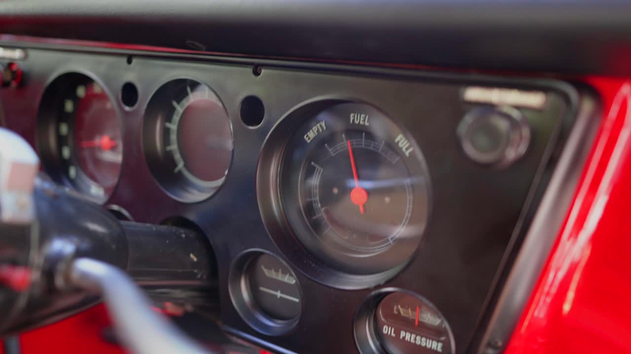 시보레 c10 자동차 대시보드 b-롤