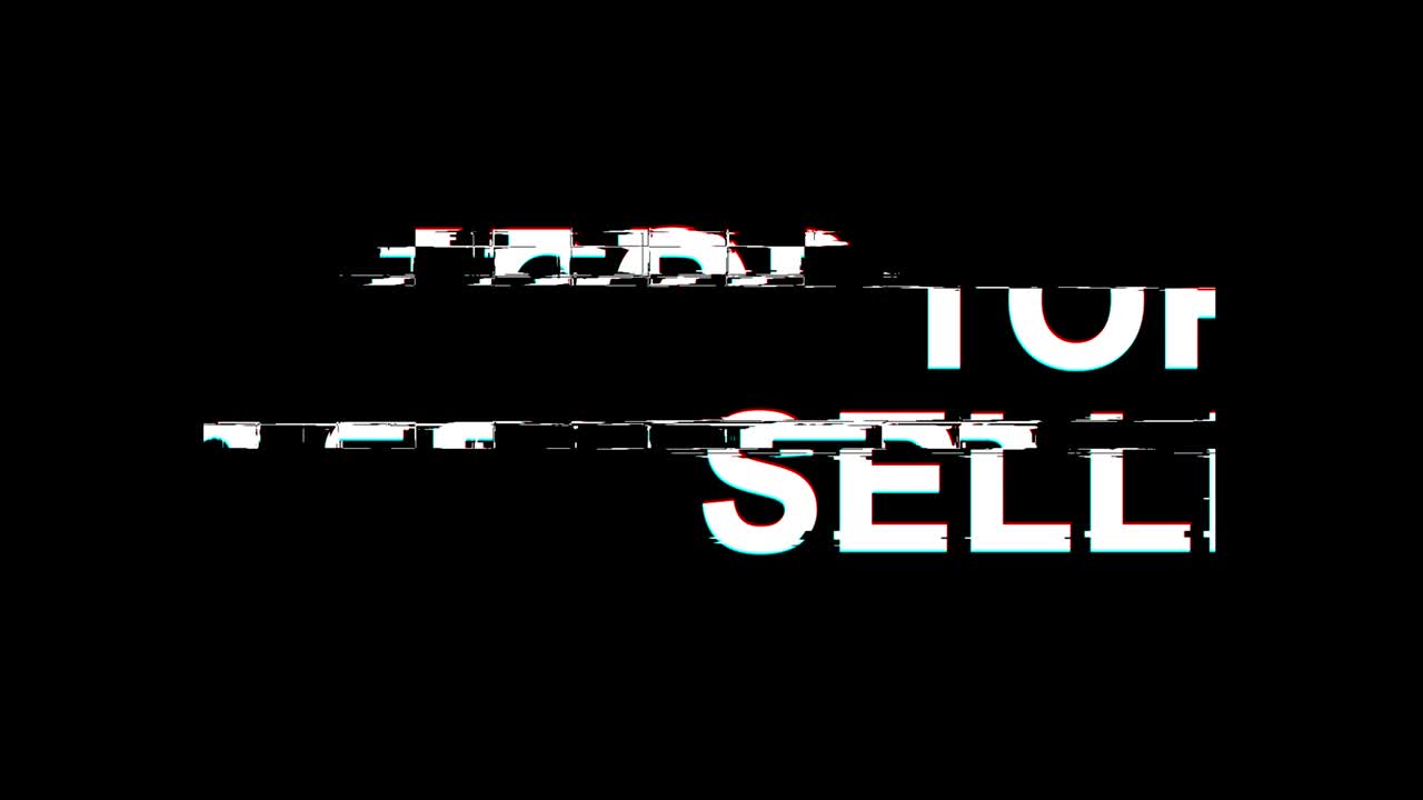 가장 많이 팔리는 글리치 효과 텍스트 디지털 tv 왜곡 4k 루프 애니메이션