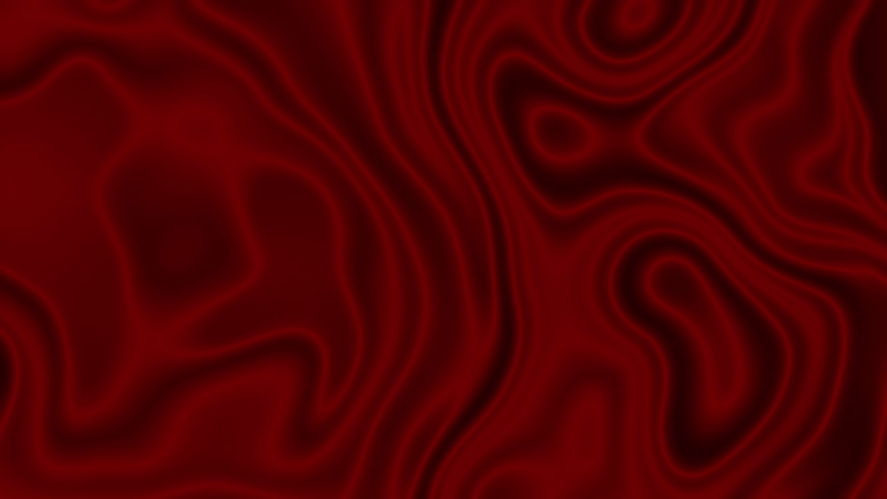 Abstract Shiny Red Velvet Animated Background - Fluid Liquid Slow Motion Textured Backdrop